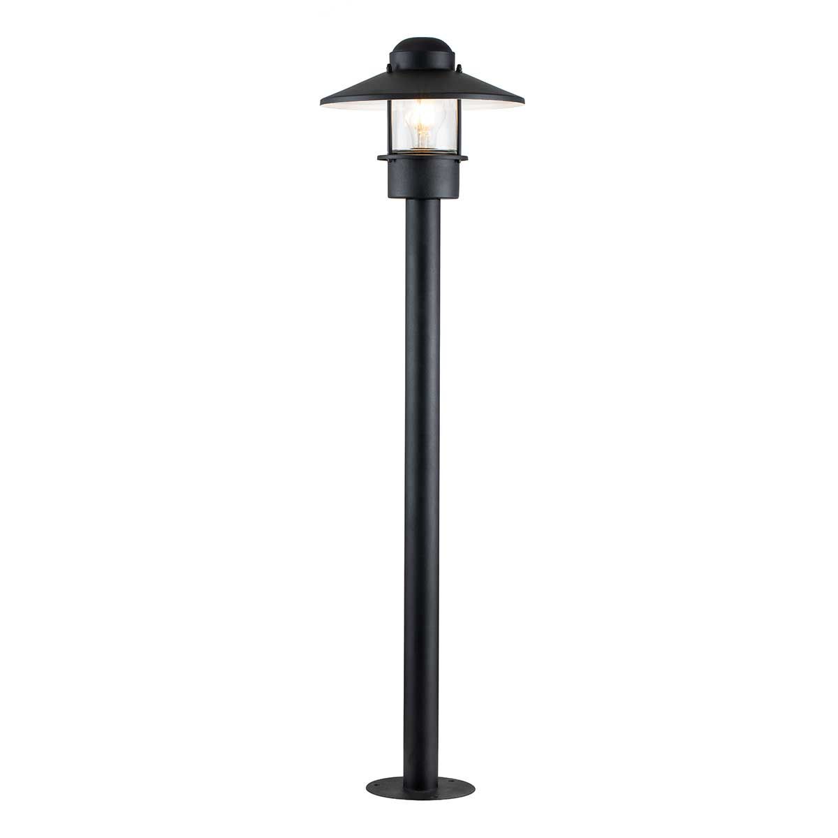 Klampenborg Scandinavian Outdoor Bollard Lamp - Black Finish