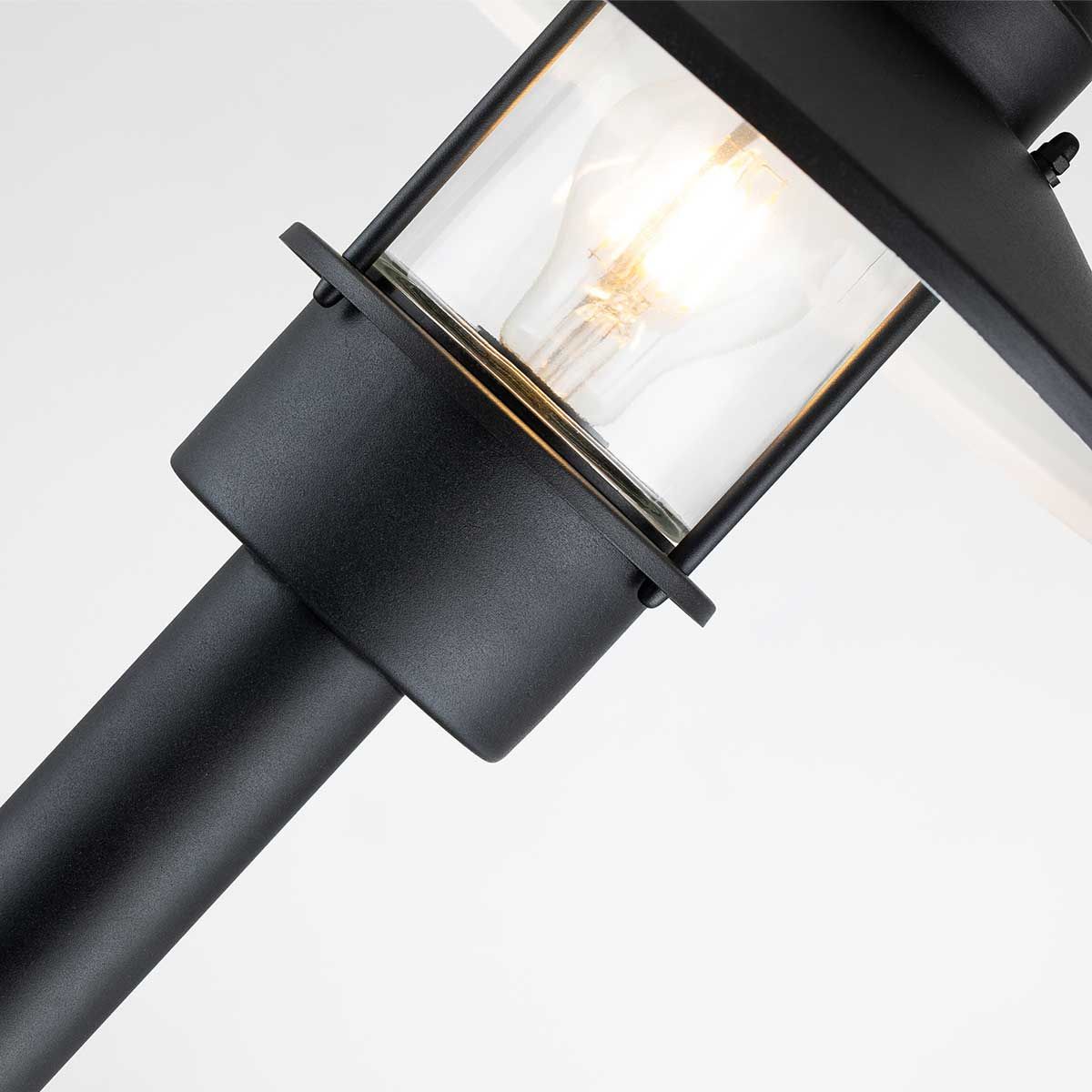 Klampenborg Scandinavian Outdoor Bollard Lamp - Black Finish