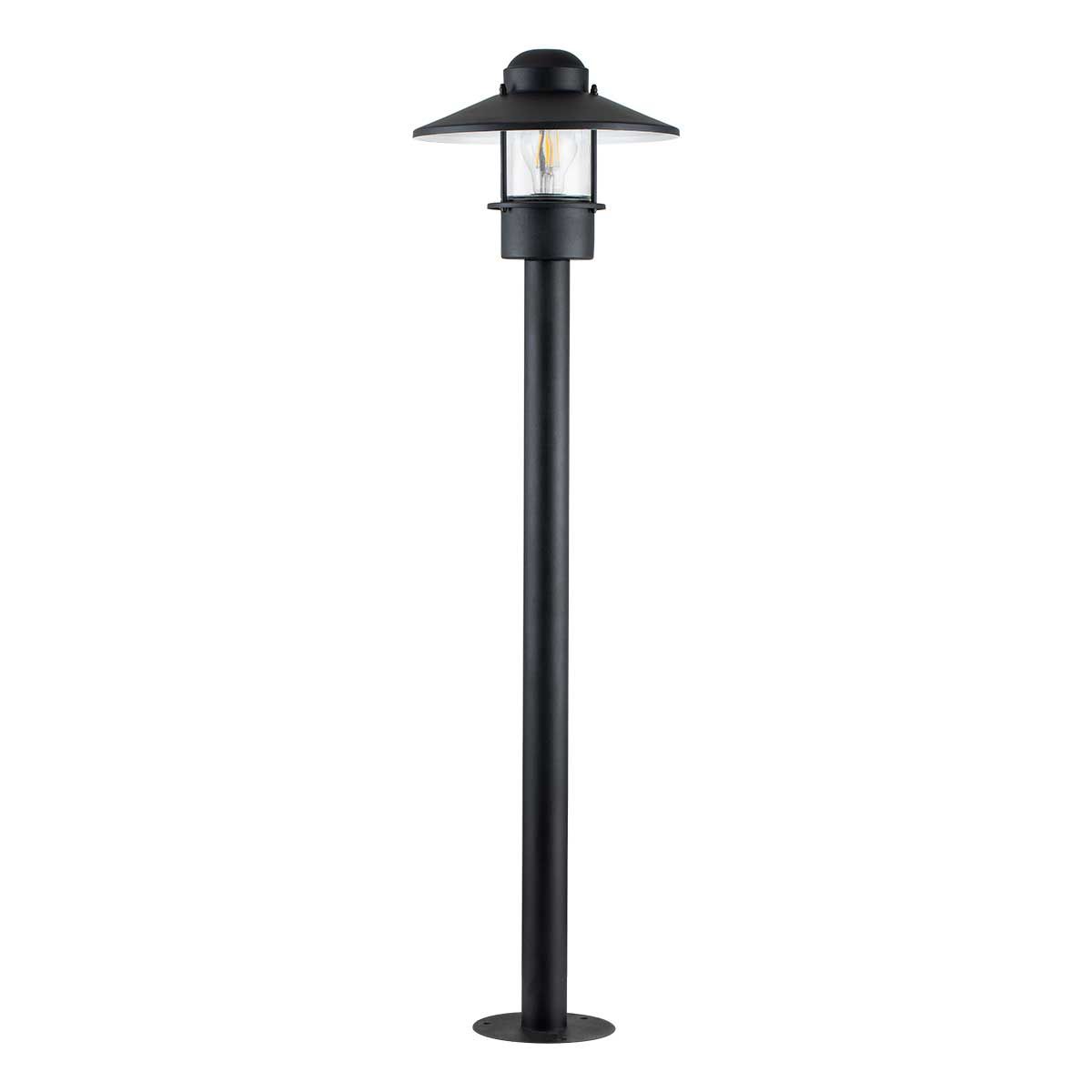 Klampenborg Scandinavian Outdoor Bollard Lamp - Black Finish