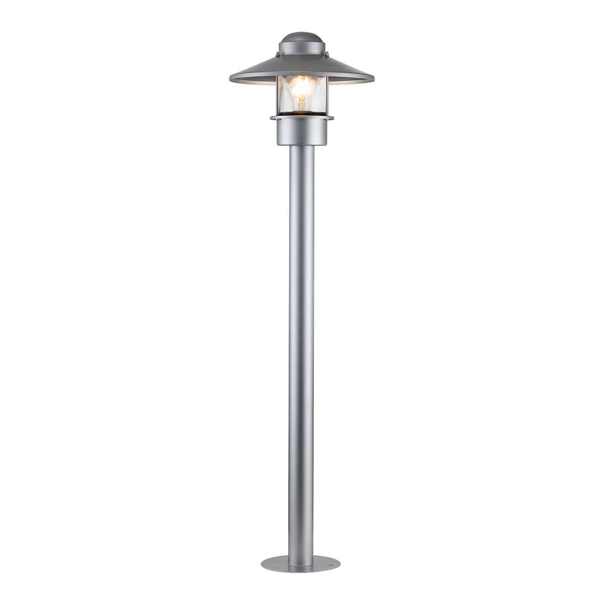 Klampenborg 1 Light Bollard Silver