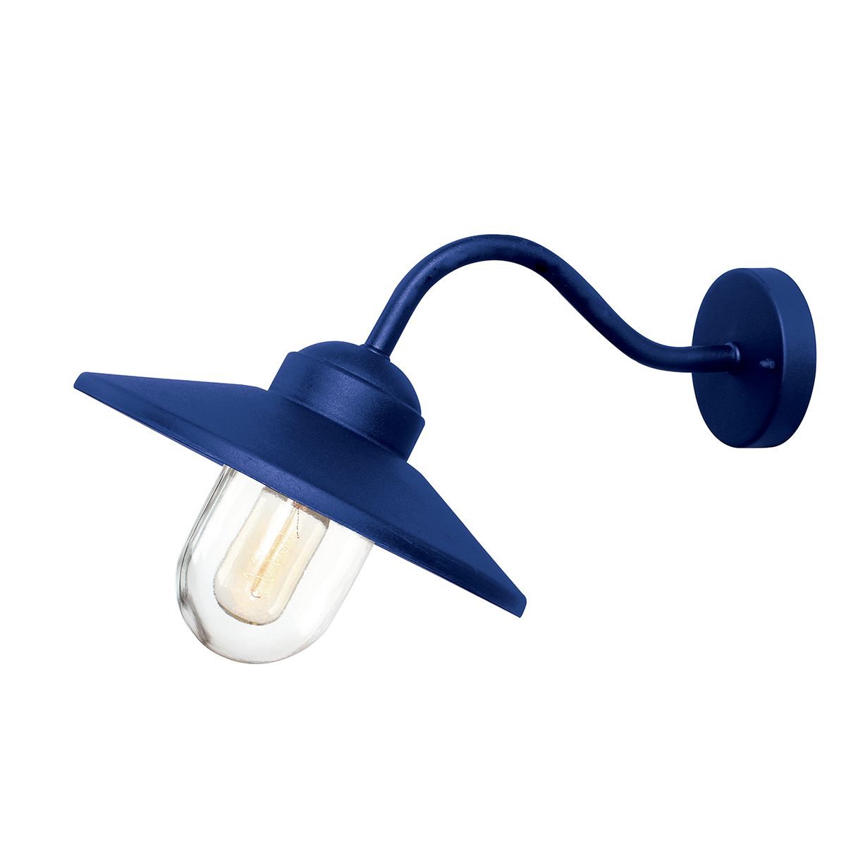 Klampenborg 1 lt Wall Lantern Navy Blue