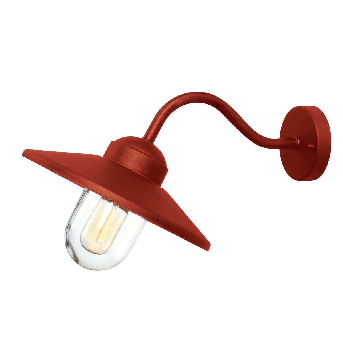 Klampenborg 1 lt Wall Lantern Oxide Red