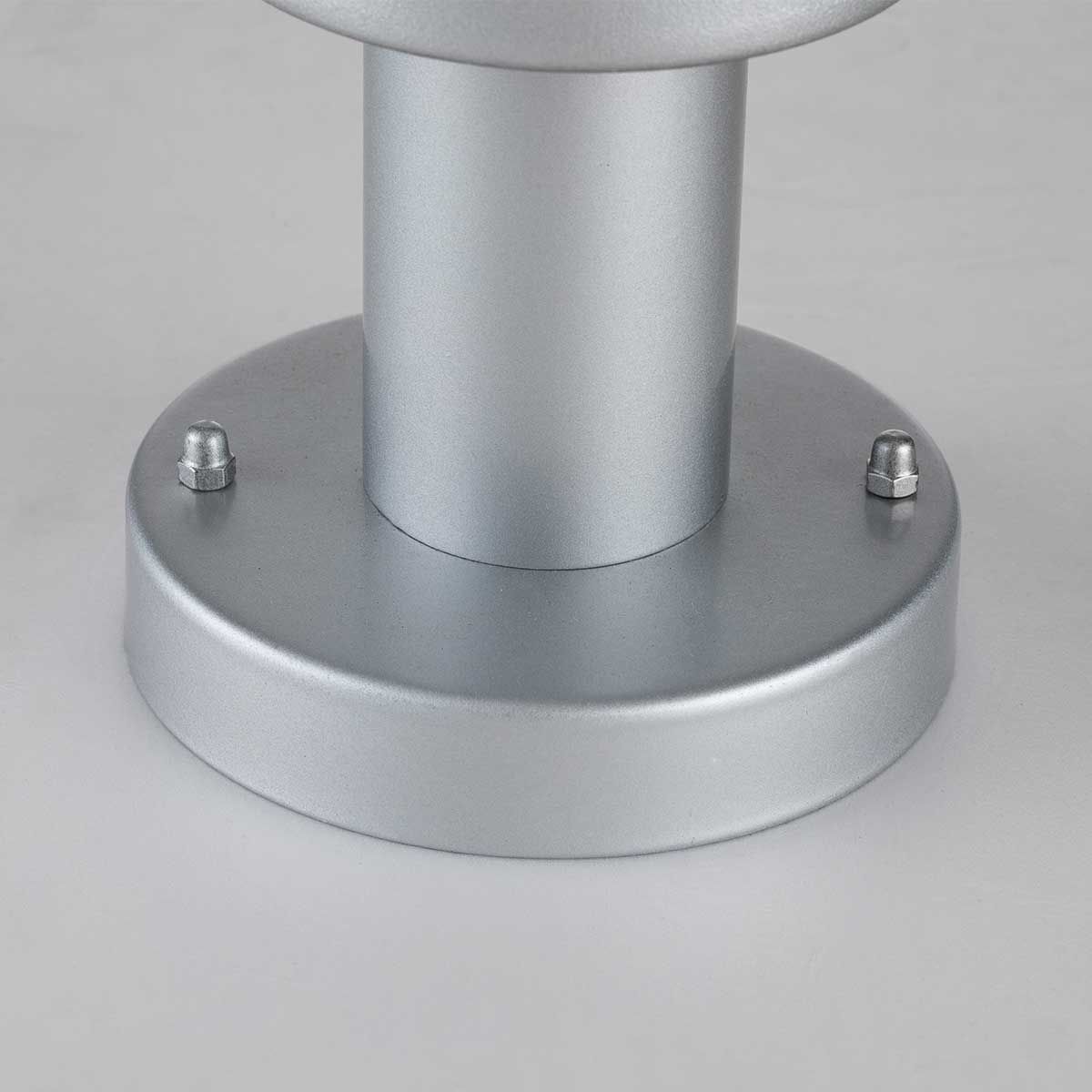Klampenborg Outdoor Silver Pedestal Light with Motion Sensor
