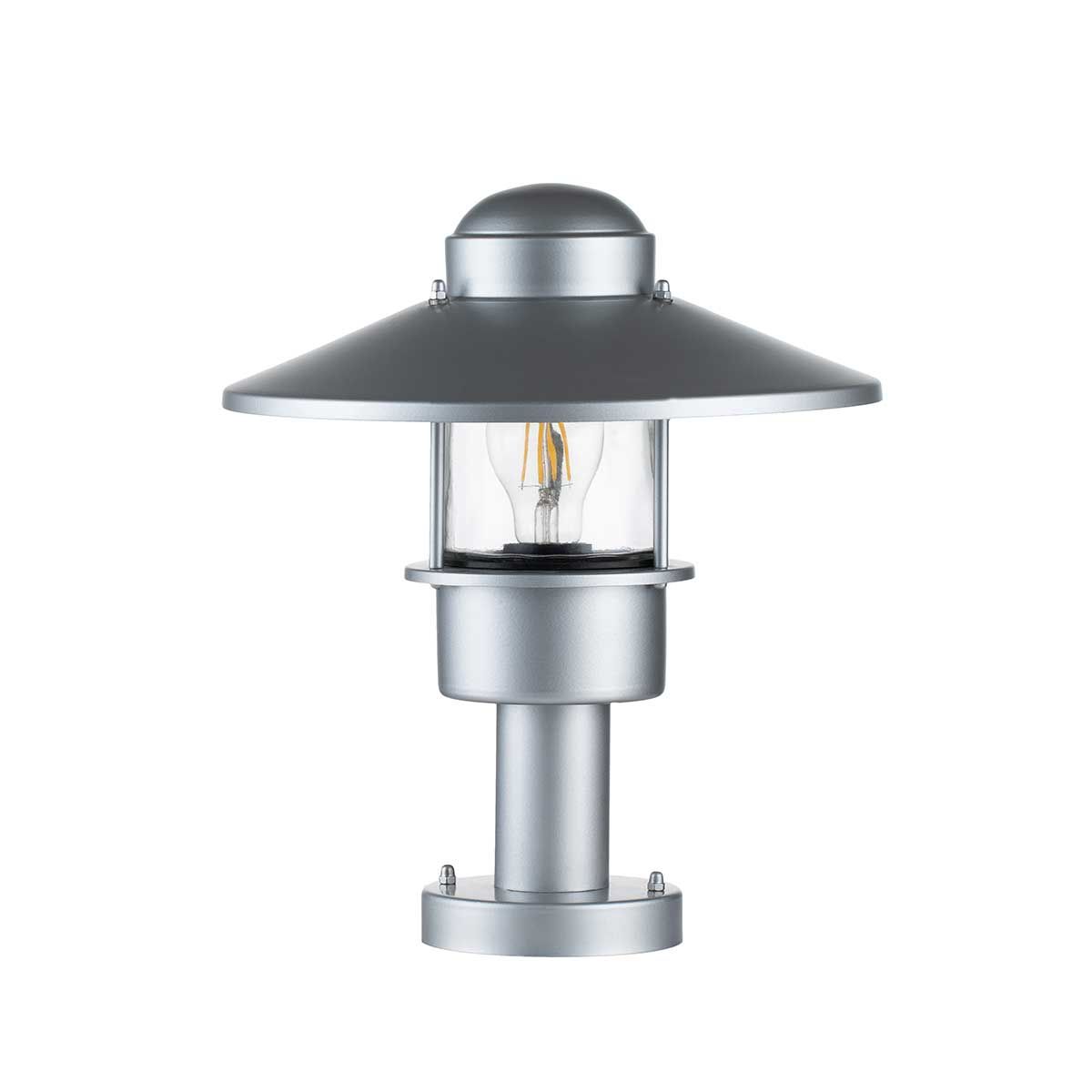 Klampenborg Silver Outdoor Pedestal Light