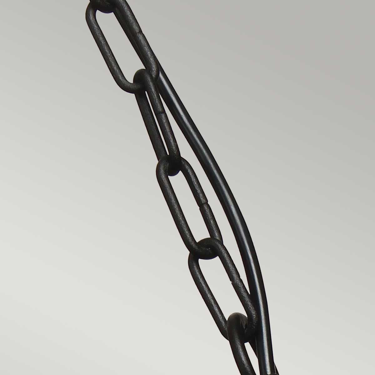 Klampenborg Outdoor Chain Lantern in Sleek Black Finish
