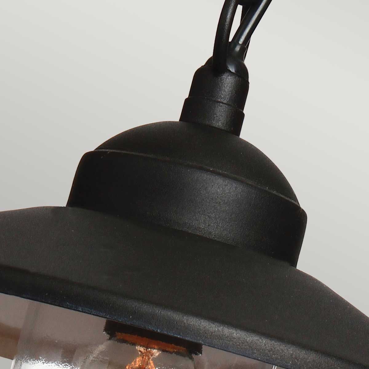 Klampenborg Outdoor Chain Lantern in Sleek Black Finish