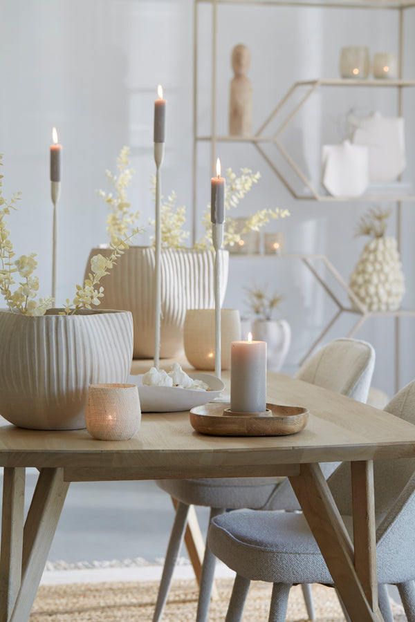 Elegant Icarus Cream Candle Stand - 60cm