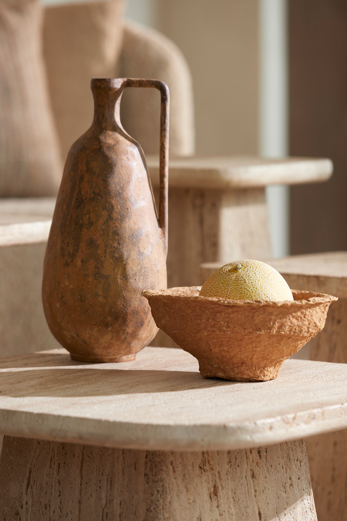 Artisan Rusted Elegance Vase - 17x16.5x35 cm