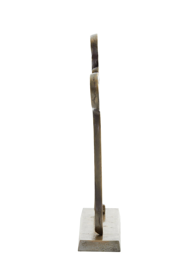 Antique Bronze Decorative Face on Stand 33x8x48 cm