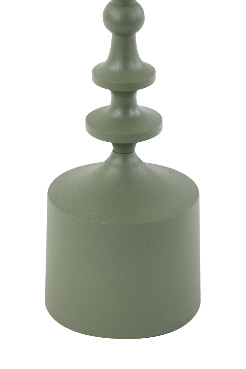 Elegant Olive Green Taper Candle Holder 42 cm