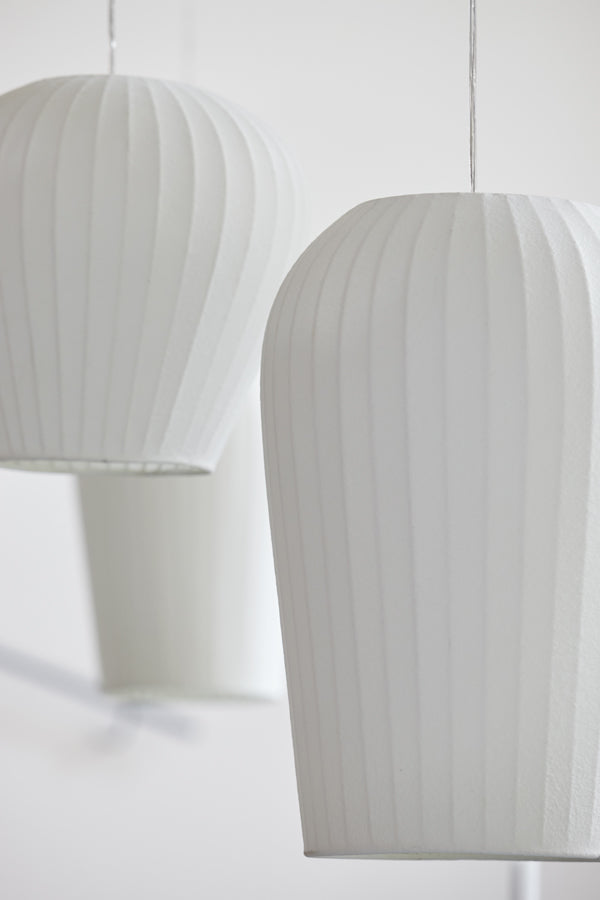 Suspended Illumination Ø25x37 cm Axel in Pristine White