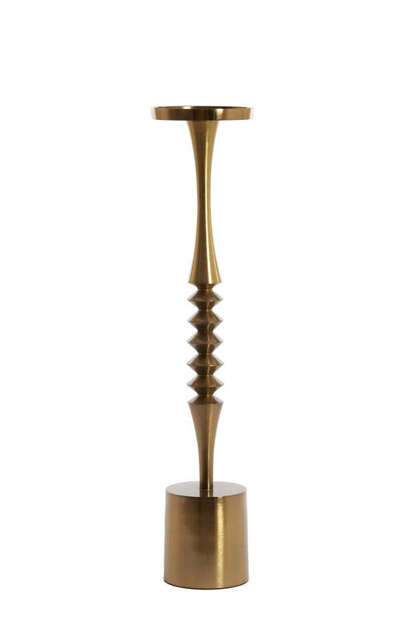 Lustre Finish Black Nickel Candle Holder Ø11x51 cm