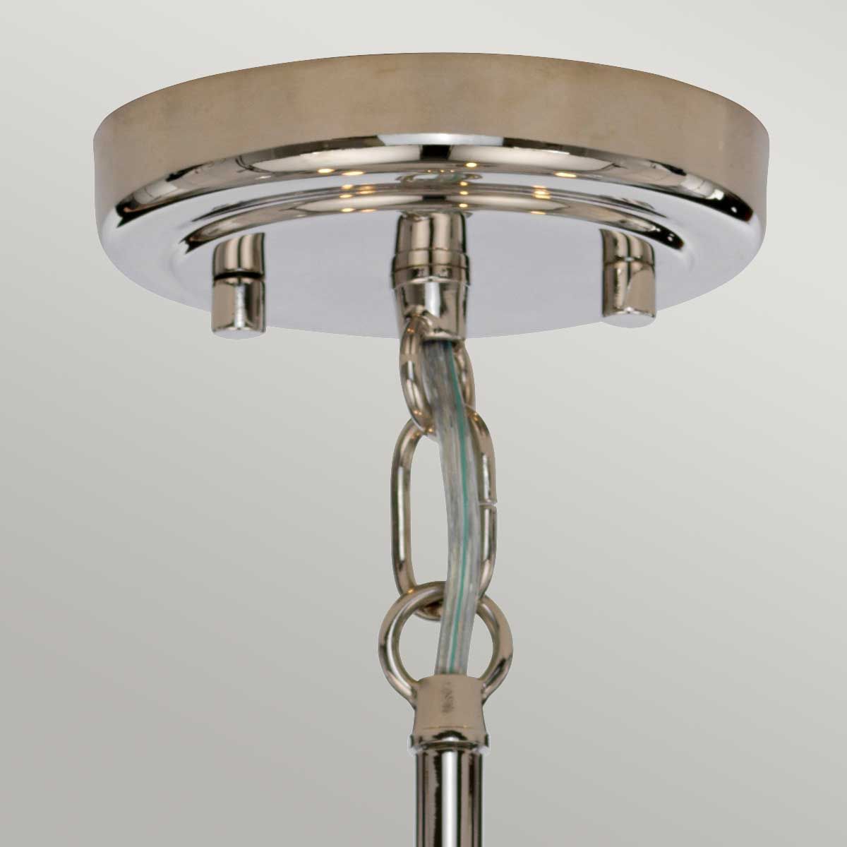 Kula Polished Nickel 5-Light Modern Retro Chandelier