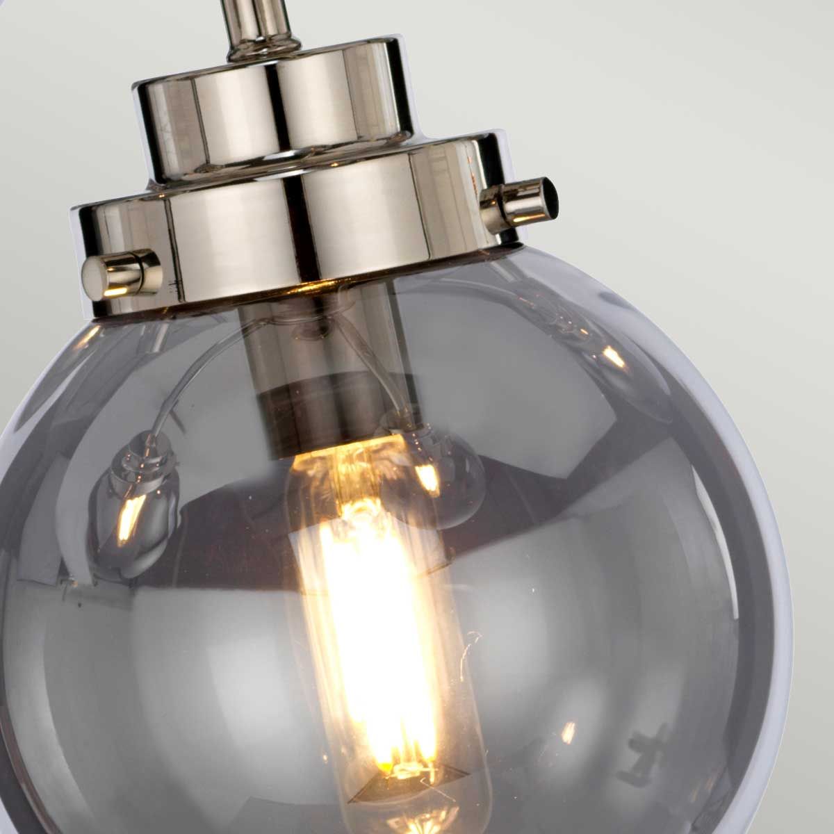 Kula Polished Nickel 5-Light Modern Retro Chandelier
