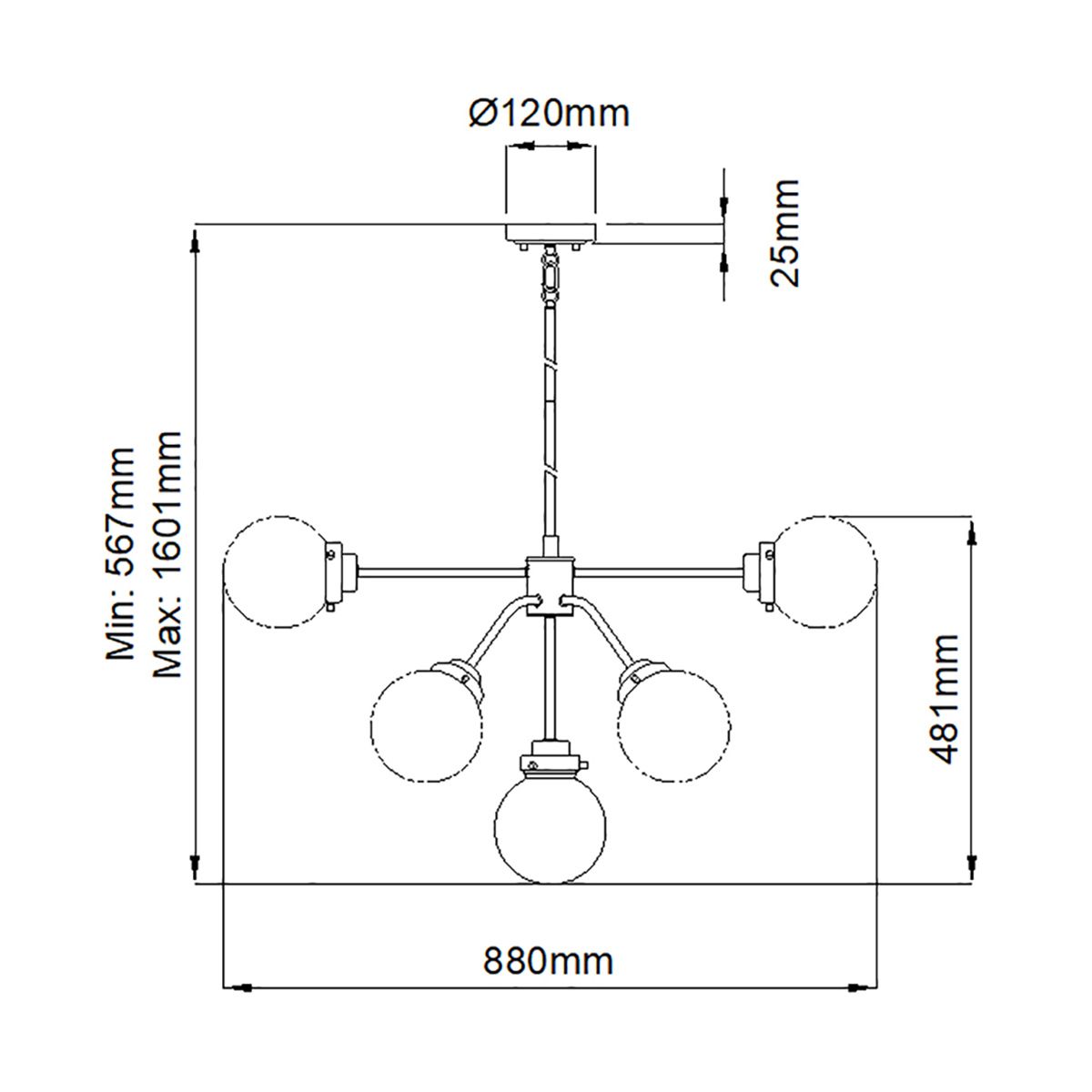 Lustrous Cascade 9-Light Modern Chandelier