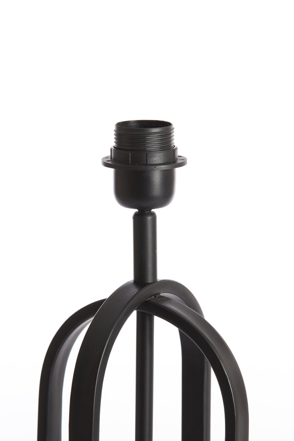 Matte Black Aster Lamp Base, 16x55 cm