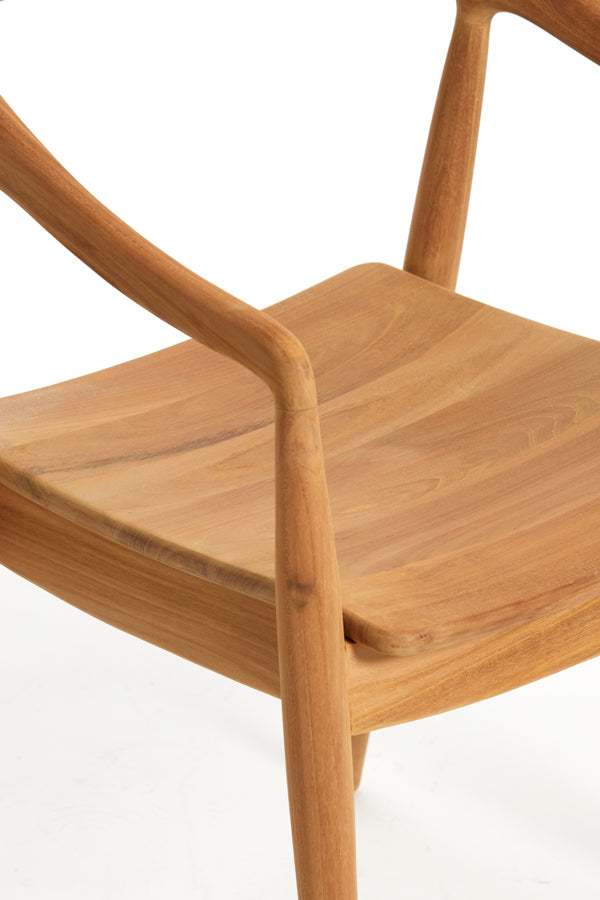Elegant Natural Wood Dining Chair 60x58x83 cm