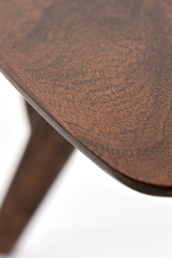 Rustic Acacia Wood Side Table 50x50x42 cm - Quenza Design