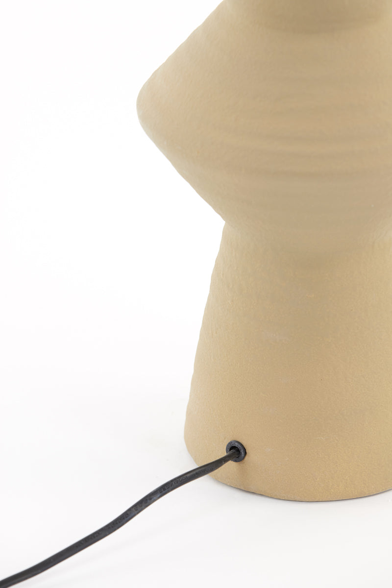 Rustic Ceramic Lamp Base in Warm Earthy Tones