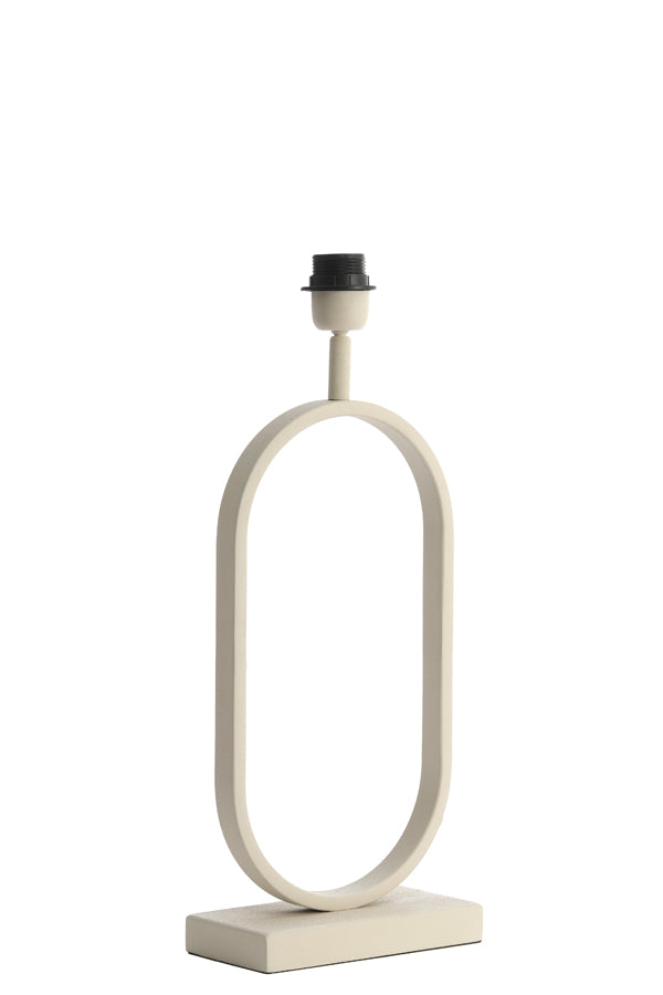 Elegant Cream Jamiri Lamp Base - 20x10x45 cm
