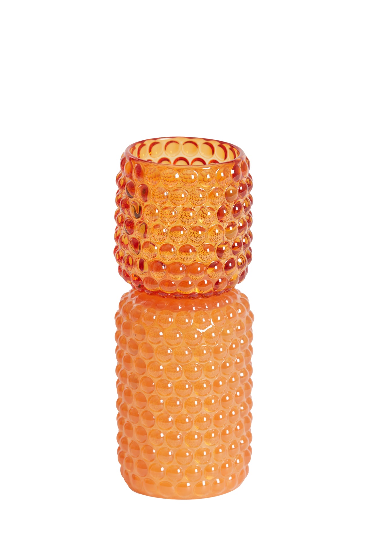 Amber Glow Bublini Glass Tealight Holder Ø9x20.5 cm