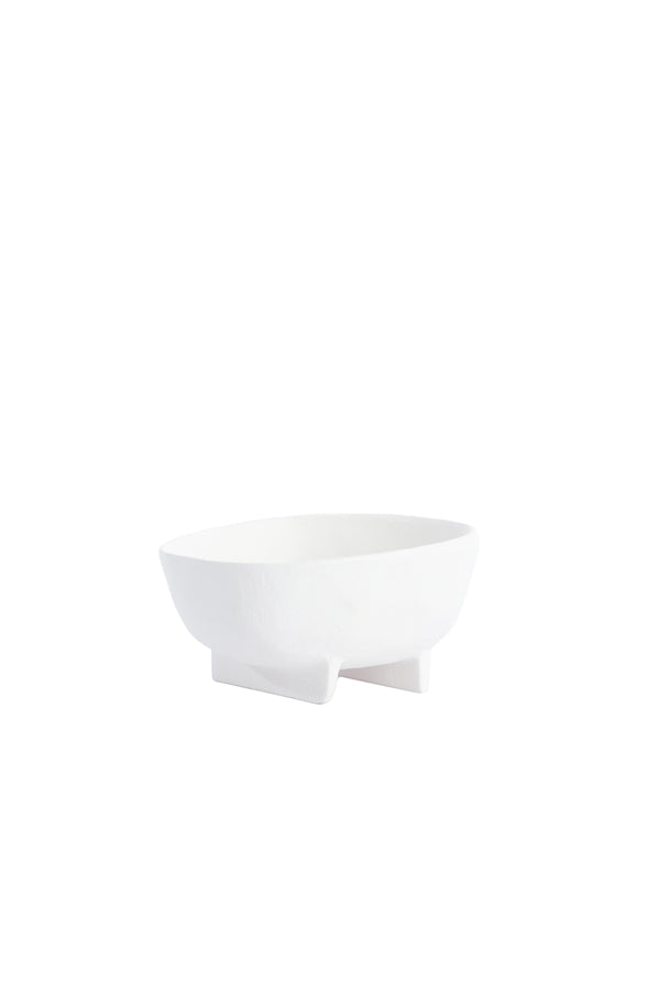 Cream Rosana Decorative Bowl on Stand 16x15.5x8.5 cm