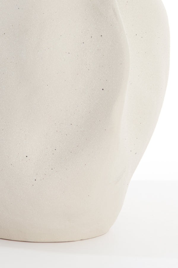 Cream Sanguli Ceramic Vase 33.5x33x22.5 cm - Artistic Home Decor