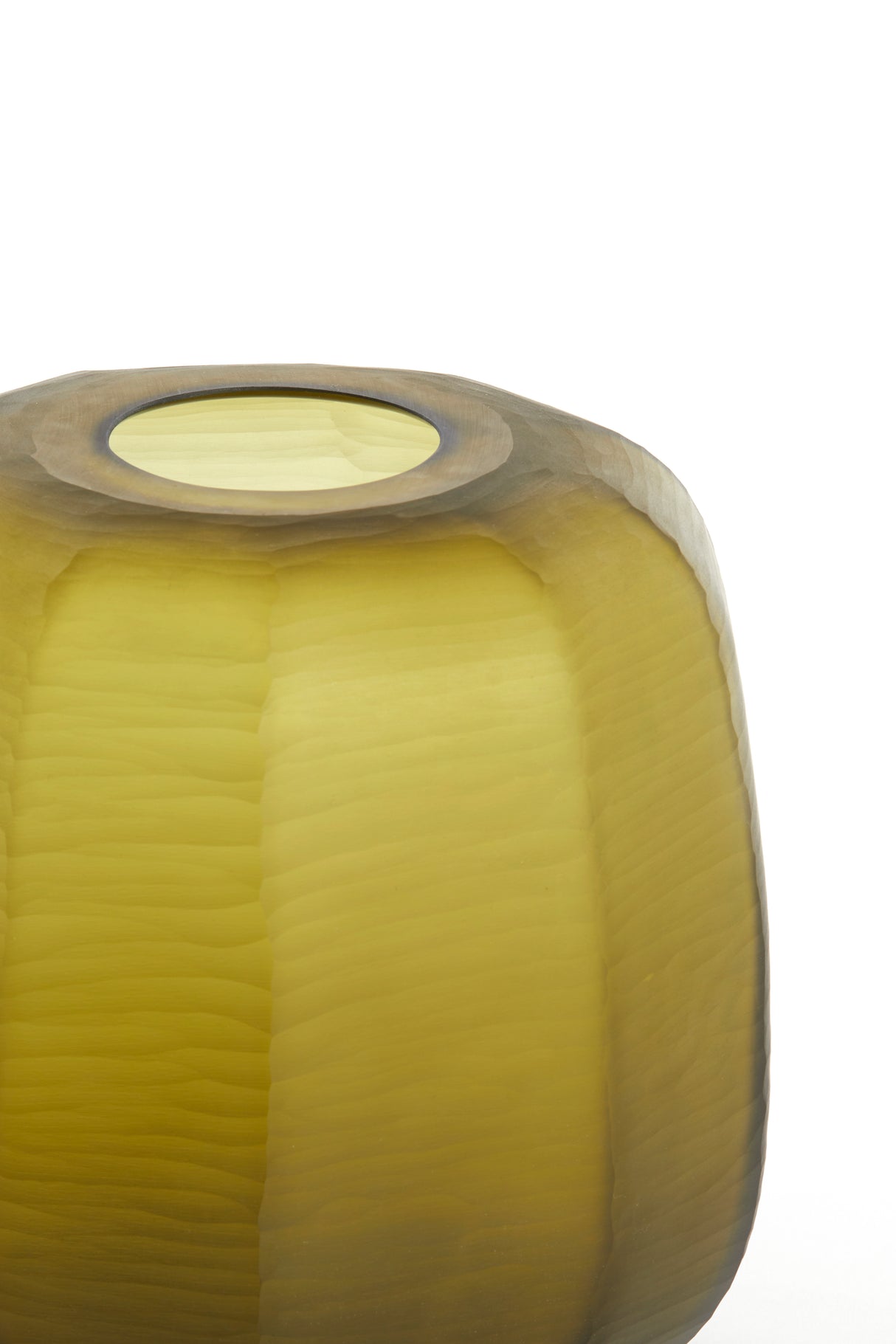 Vibrant Yellow-Green Pacengo Vase Ø33x32 cm