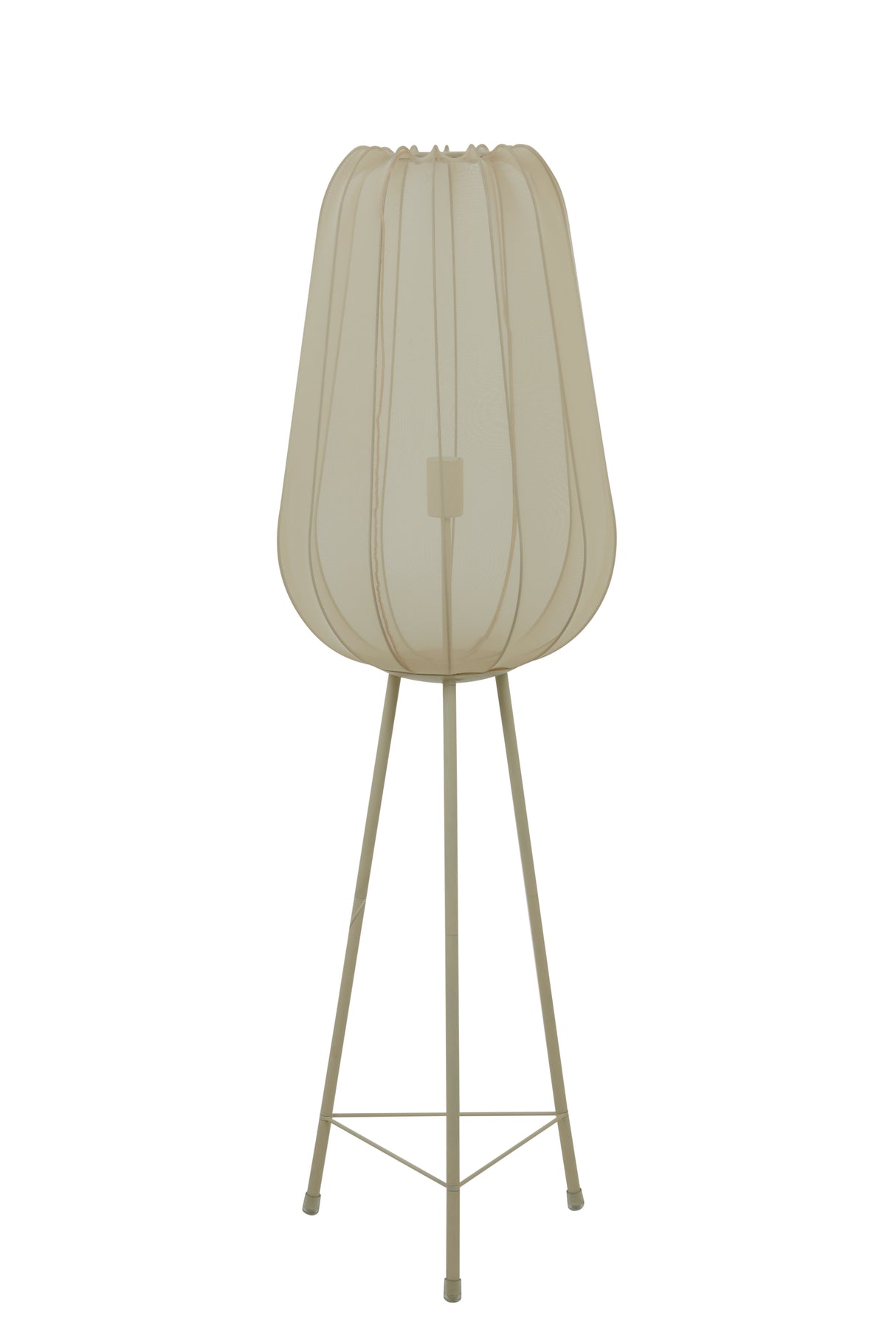 Elegant Tripod Floor Lamp with Plumeria Sand Finish - Ø42x132 cm