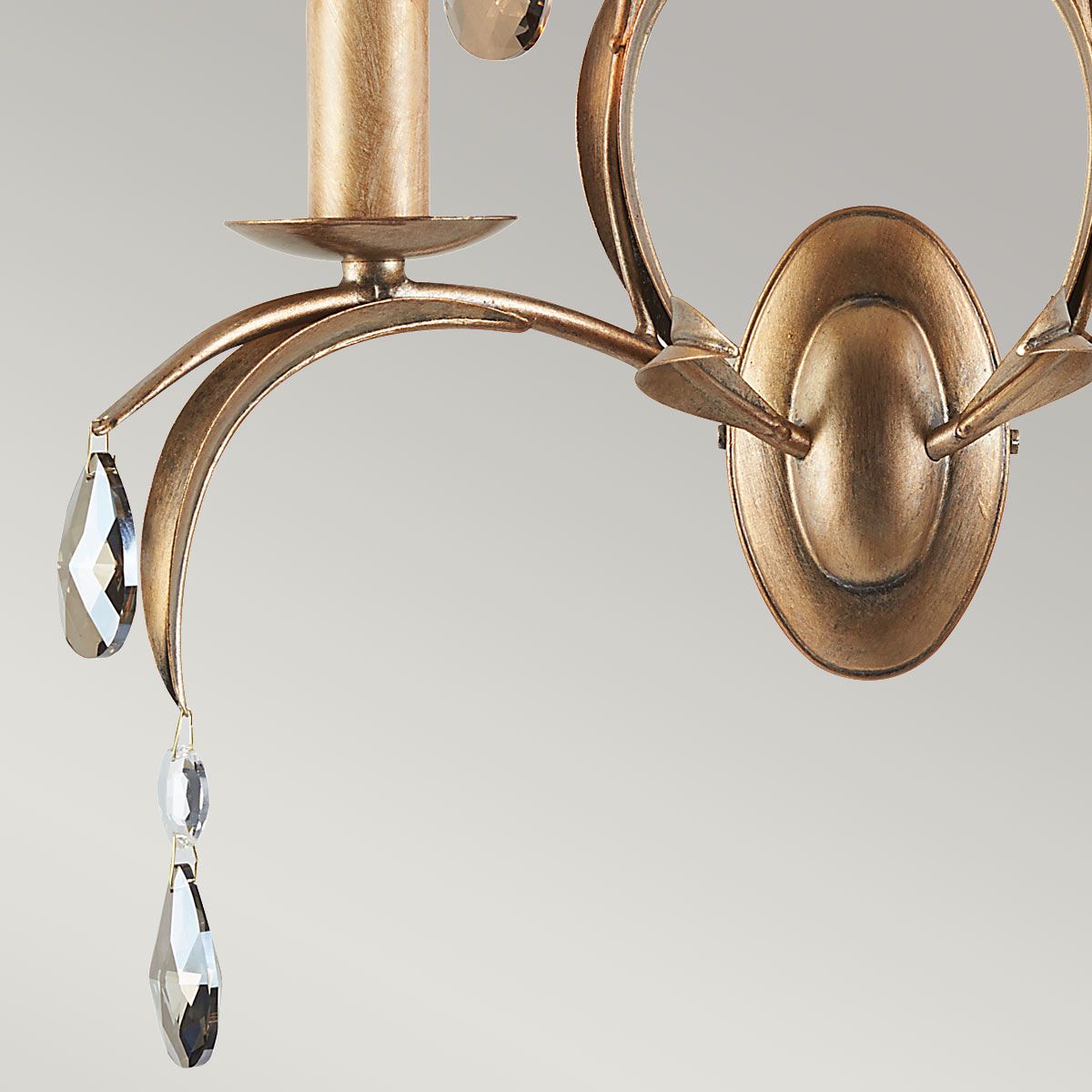 Lily Collection: Vintage Bronze Elegance Wall Sconce