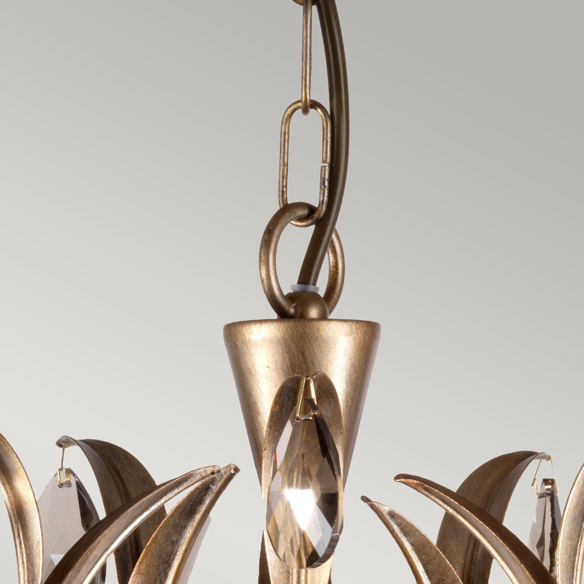 Lily Vintage Metallic Bronze 5-Light Chandelier