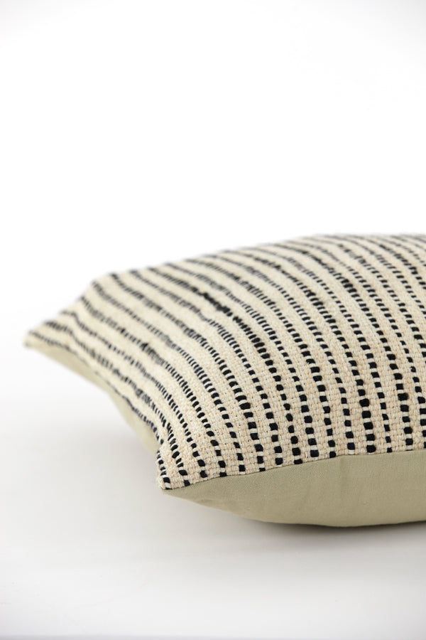Sand-Black Baraki Cushion 45x45 cm