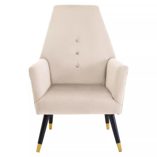 Loretta Wine Velvet Chair With Black Wood And Gold Finish Legs