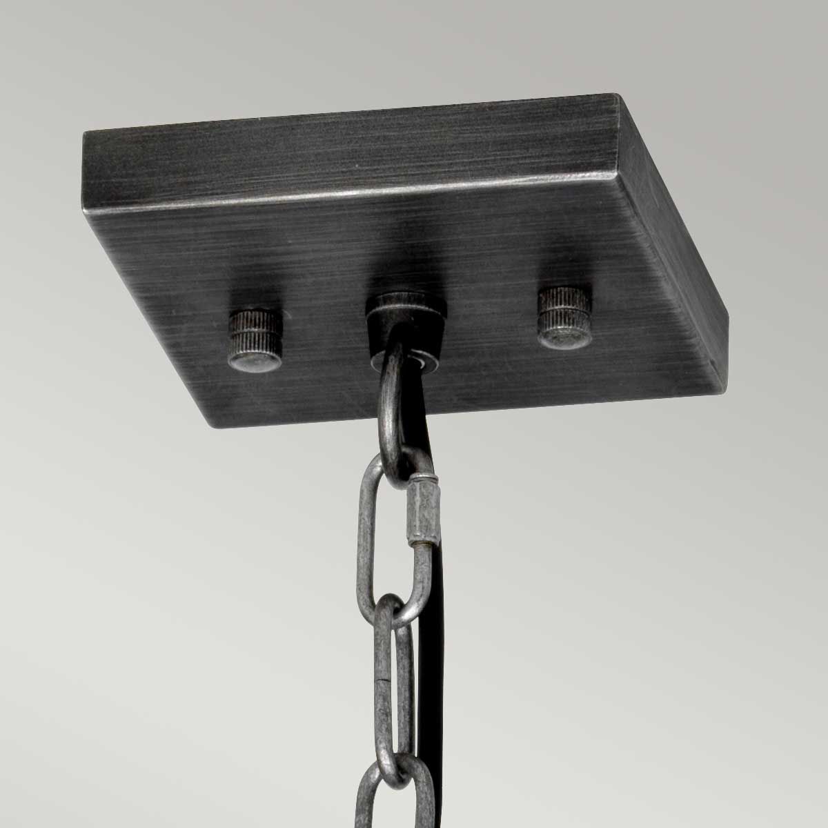 Gunmetal Elegance: Louvre Pendant Light