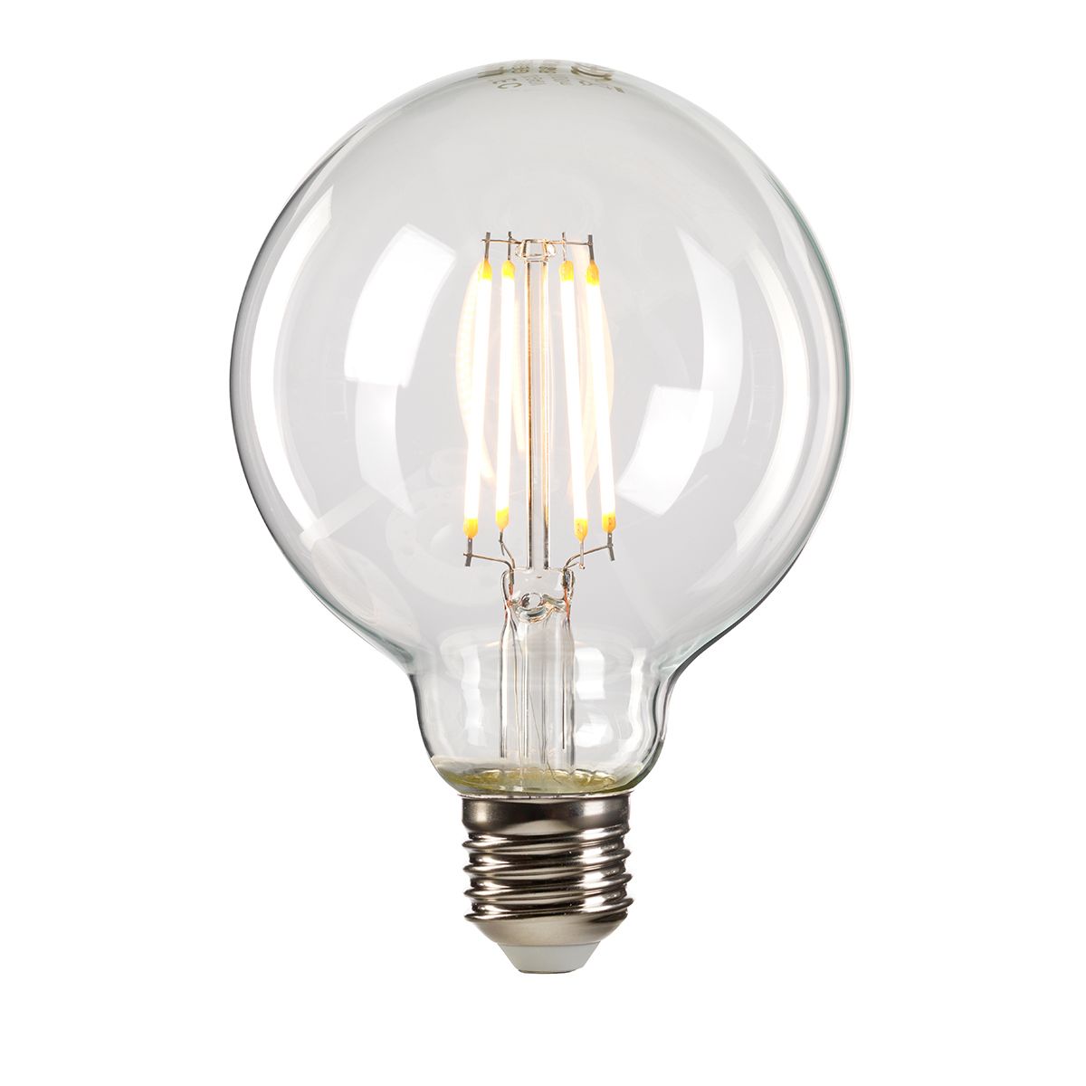 Large Clear Globe LED E27 Lamp Clear Glass