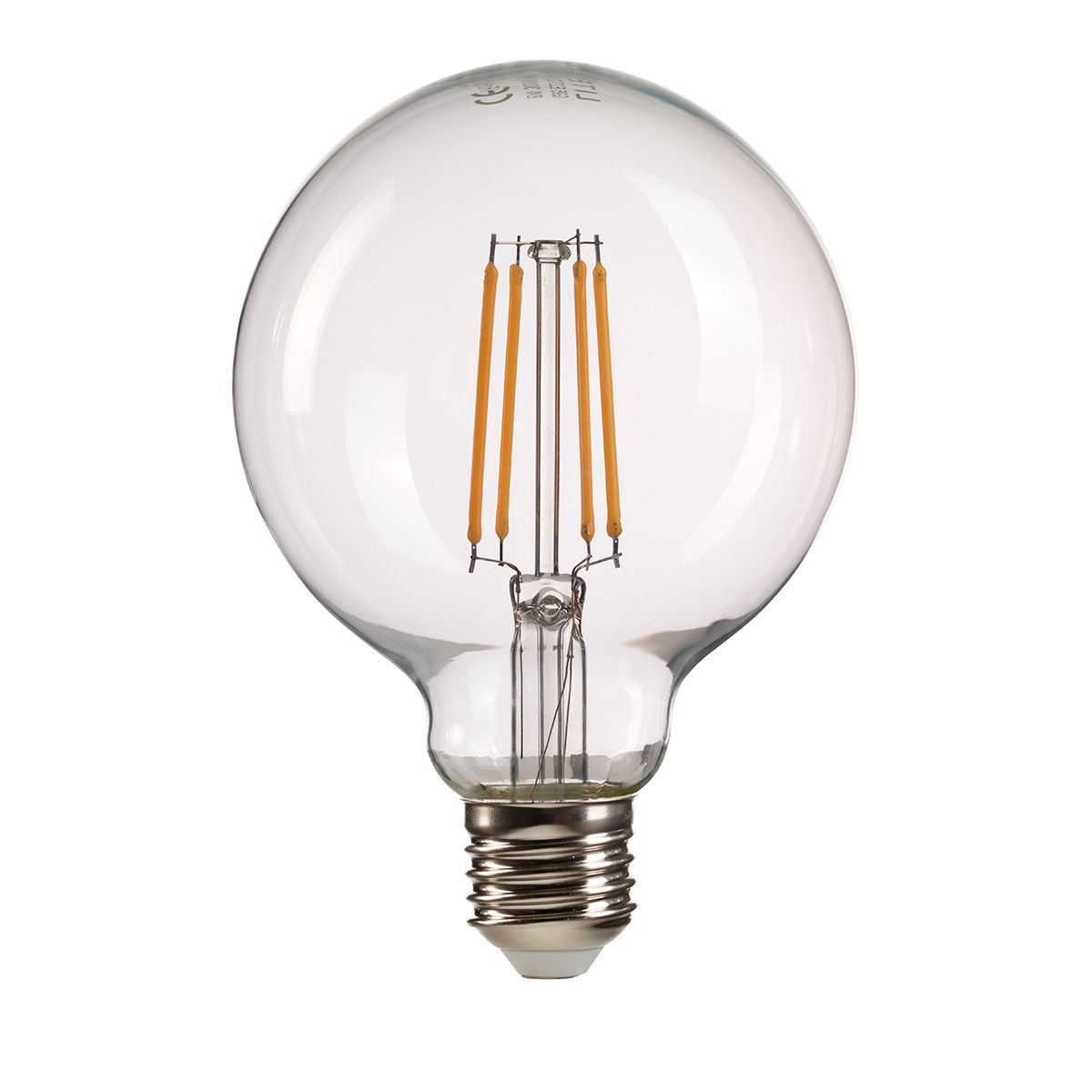 Large Clear Globe LED E27 Lamp Clear Glass