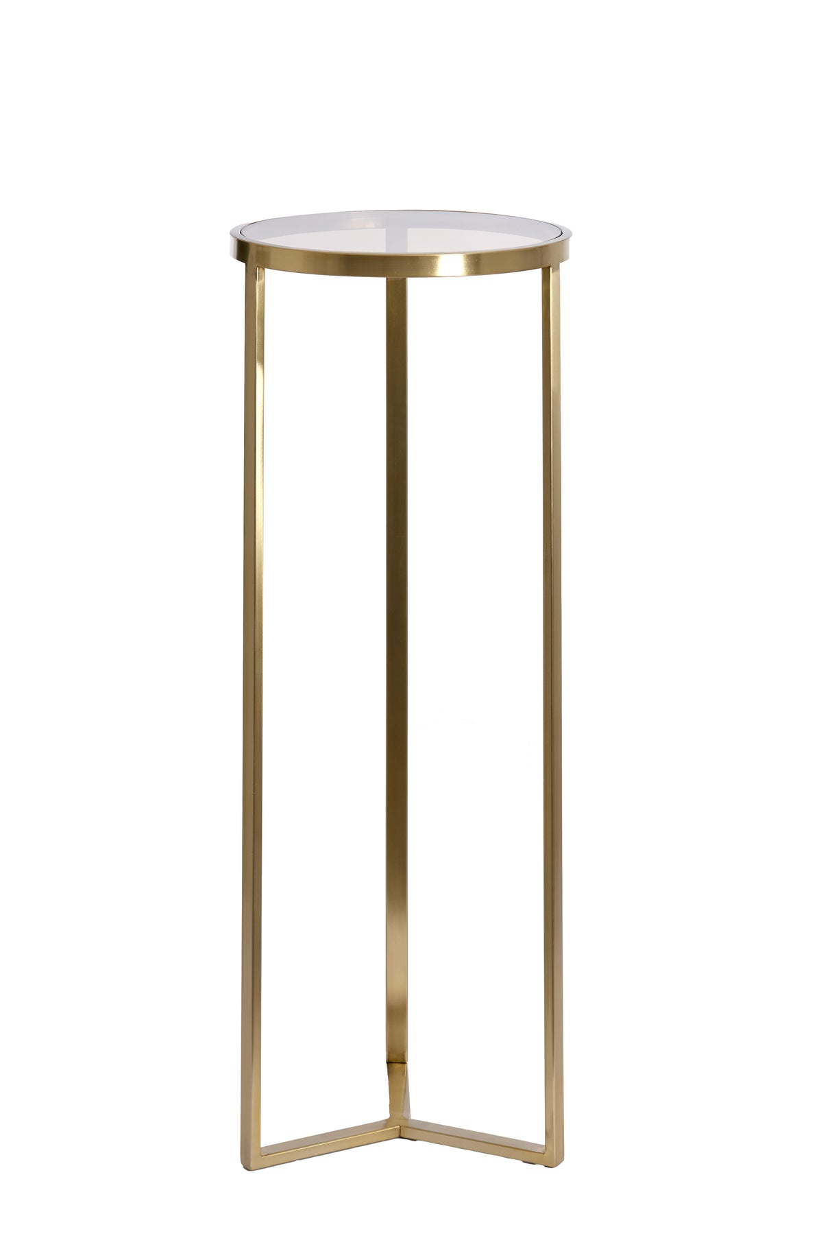 Golden Brown Retiro Glass Pillar, Ø40x101 cm