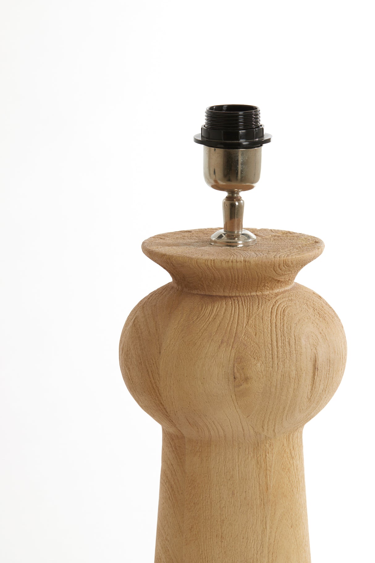 Natural Wood Lamp Base Ø19x45 cm - Baglio Collection