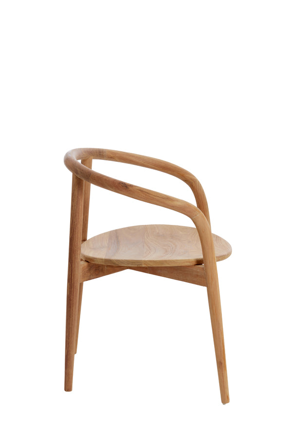 Natural Palca Wood Dining Chair - 59x53x74 cm