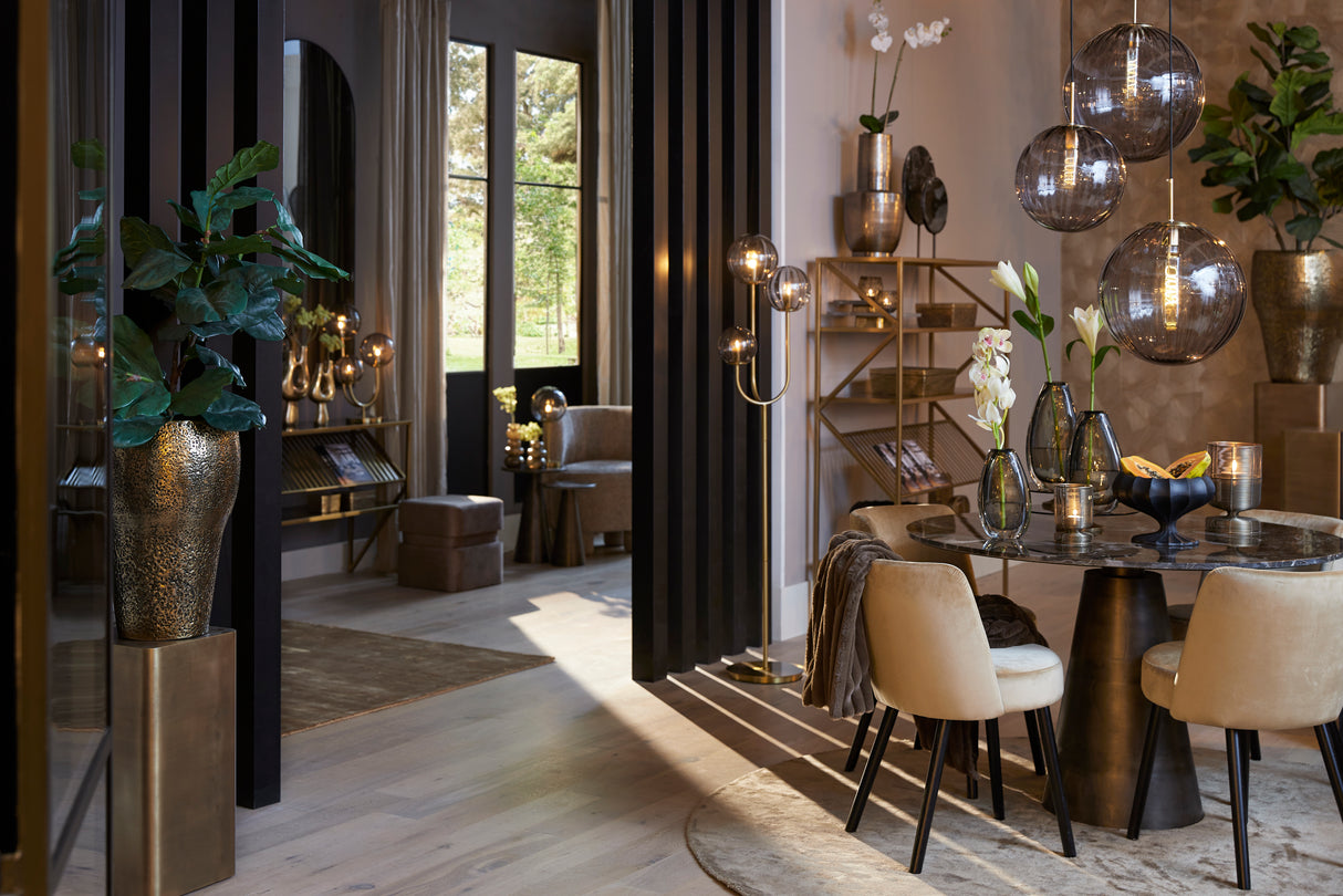 Antique Bronze Alurio Pillar 100cm Sculptural Accent