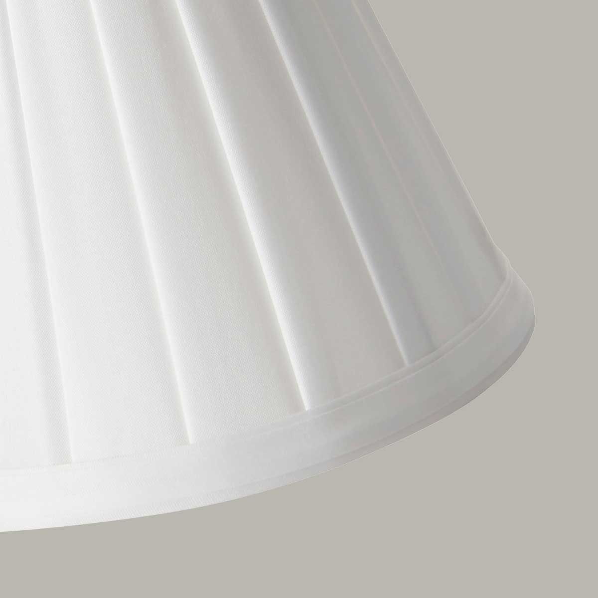 Clip Shades Pleated White Candle Shade White