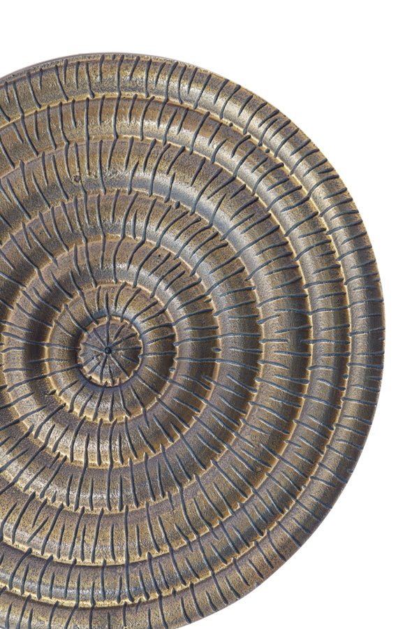 Elegance on Stand: Pillar in Antique Bronze and Black, 35x10x50 cm