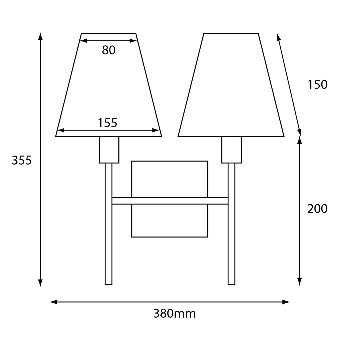Sophisticated Dual-Light Brushed Nickel Wall Fixture