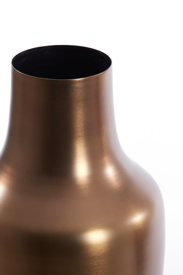 Elegant Bronze-Shimmer Vase Deco Ø27x49 cm Sindo