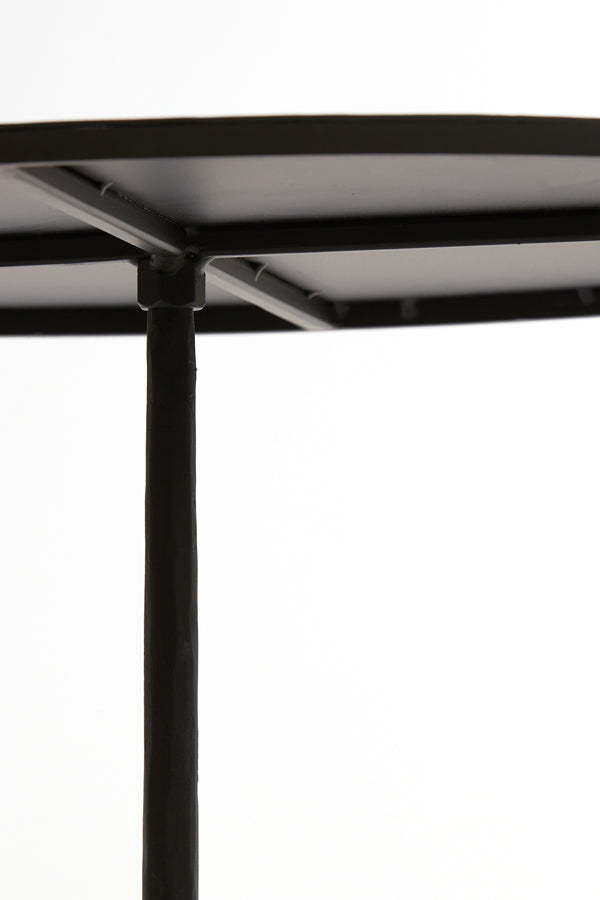 Samoa Matte Black Round Coffee Table Ø64x39 cm