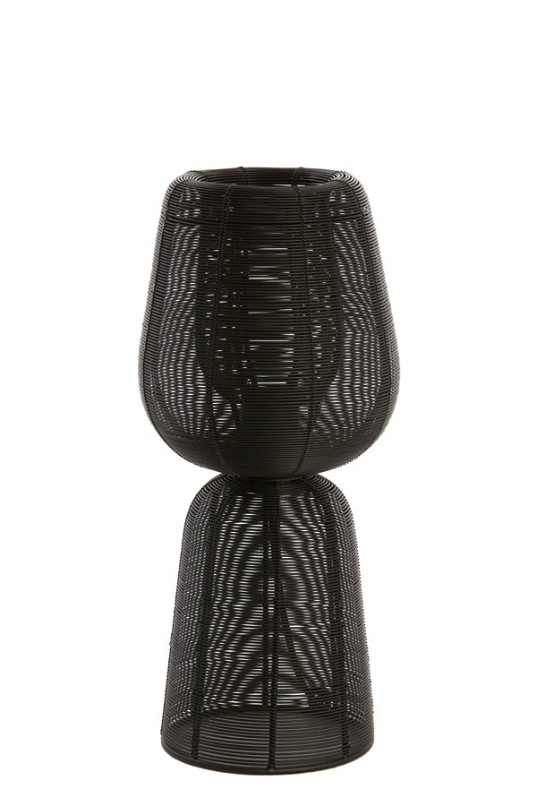 Elegant Black Aboso Table Lamp 42 cm