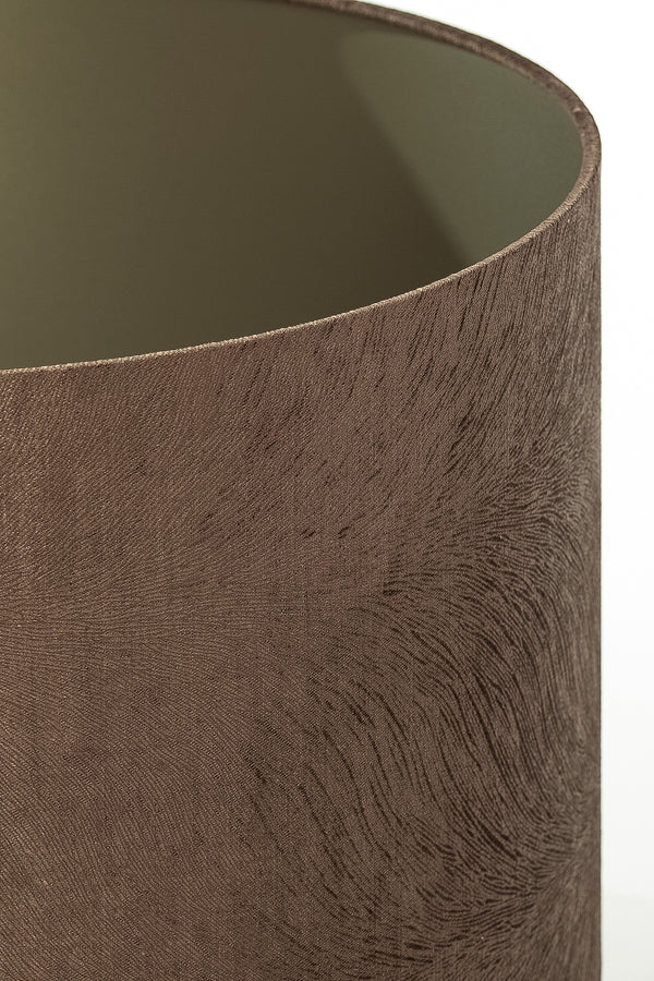 Rustic Brown Cylinder Shade 50-50-38 cm