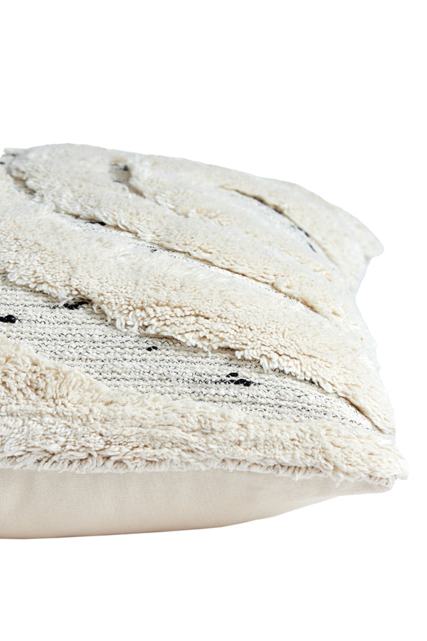 Plush Cream Square Cushion 45x45 cm