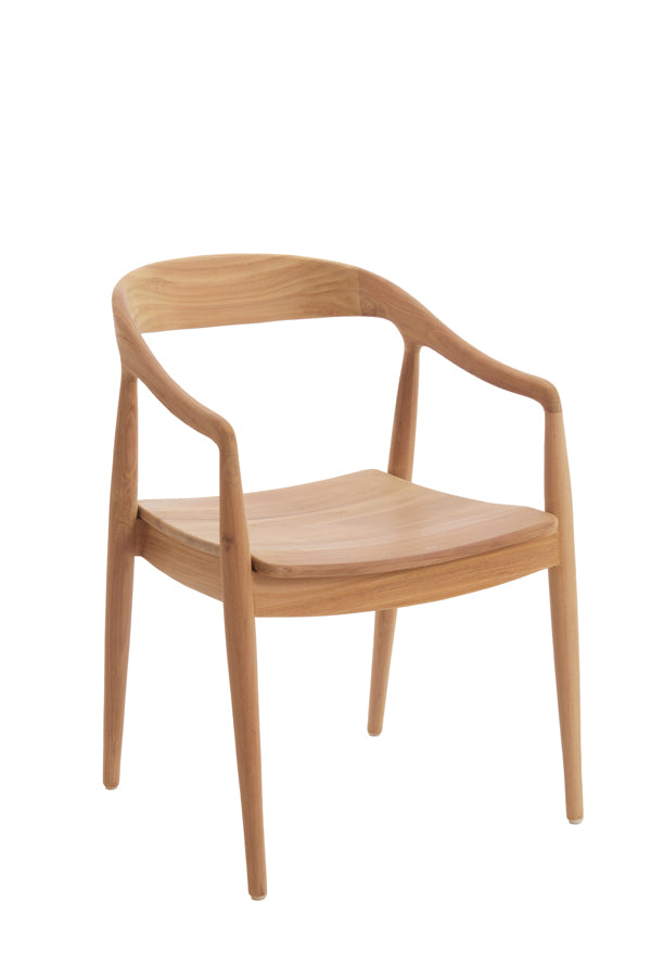 Elegant Natural Wood Dining Chair 60x58x83 cm