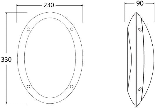 Maddi Sensor E27 (No Lamp), Open Bulkhead, Black/Opal